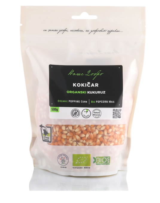 Kukuruz kokičar (organski proizvod) 500 gr