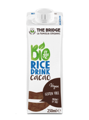 Organsko pirinčano biljno mleko čoko bez glutena Bridge – 250ML