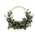 Ukrasni venac - zeleni sa eukaliptusom i drvenim kuglicama