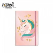 S-COOL Sveska Unicorn, premium tvrdi povez, A6 sitan karo SC1812 - NS30603