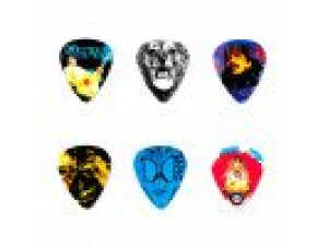 Jim Dunlop SANTANA MEDIUM GAUGE PICK TIN SANPT01M (6 Pack)