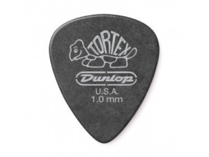 Jim Dunlop TORTEX® PITCH BLACK STANDARD PICK 1.0MM 488P100 (12 Pack)