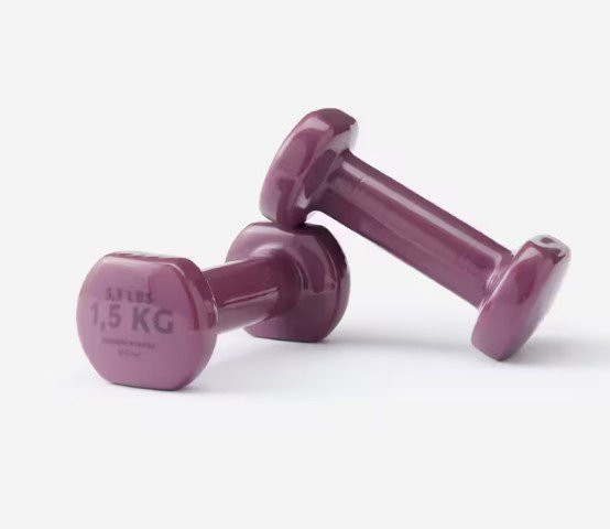 Bordo bučice za fitnes (2 komada po 1,5 kg) 