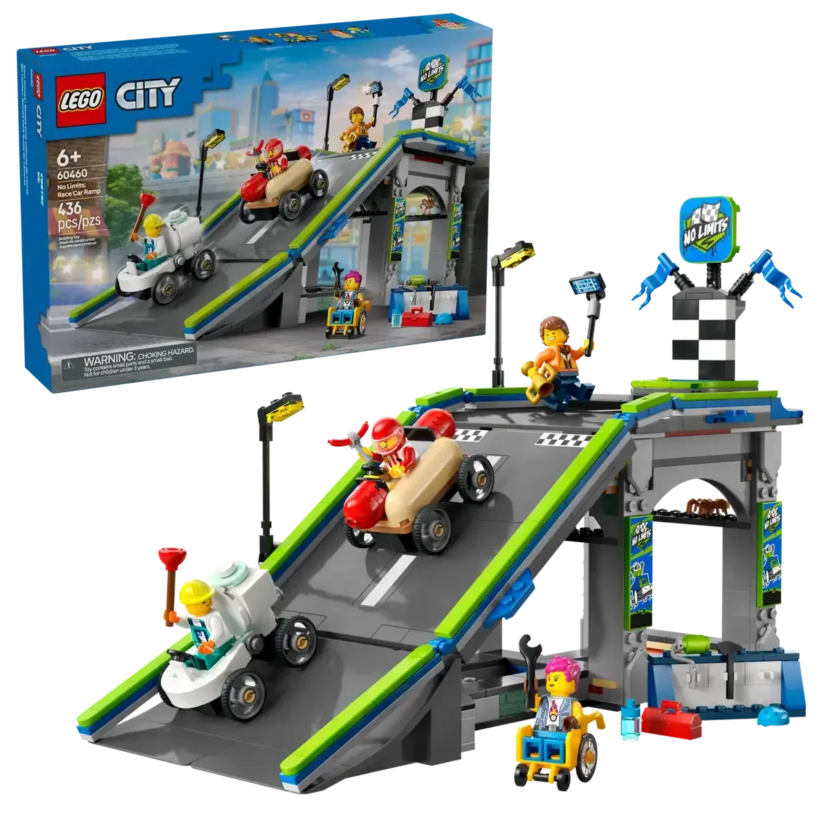 LEGO CITY NO LIMITS RACE CAR RAMP TRACK