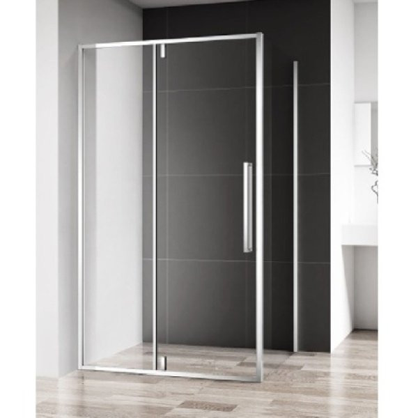 ABSOLUT 100X80 PIVOT TUŠ KABINA VISINE 200 PROVIDNO KALJENO STAKLO 6MM HROM RAM