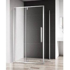 ABSOLUT 100X80 PIVOT TUŠ KABINA VISINE 200 PROVIDNO KALJENO STAKLO 6MM HROM RAM