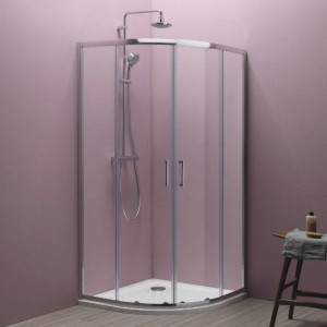 ECO QUAT TKP R90 TUŠ KABINA VISINE 185 PROVIDNO KALJENO STAKLO