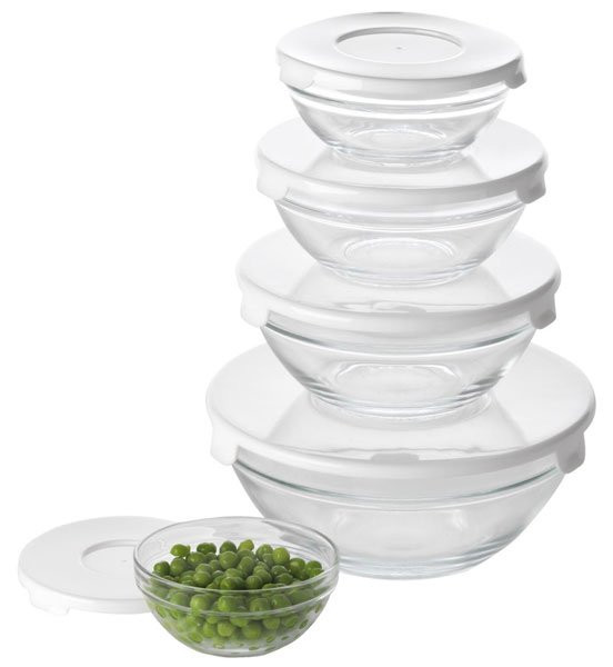 Plastične providne činije SET 4 komada