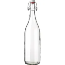 KORKEN flaša bistro staklo 15cm 1l