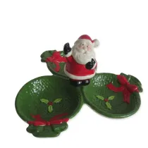 Gifty dish 20, činija, Deda Mraz, zelena, 10cm