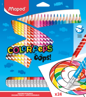 Maped Bojice drvene 24/1 sa gumicom OOPS