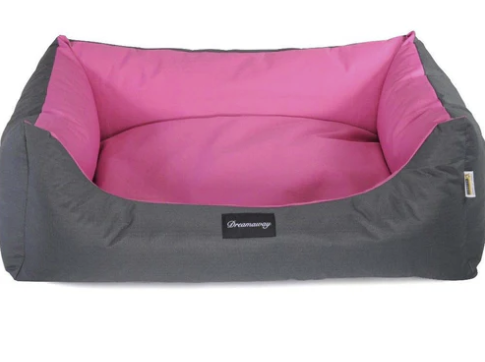 FABOTEX Krevet za pse i mačke Dreamway, Boston Sofa Sivo/Ciklama