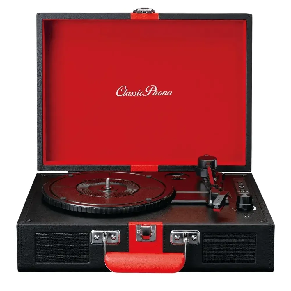 LENCO TT-110BKRD Classic Phono Gramofon