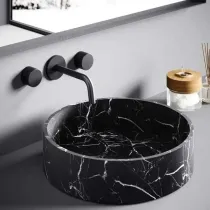 Jo ugradna baterija za lavabo crna 175mm