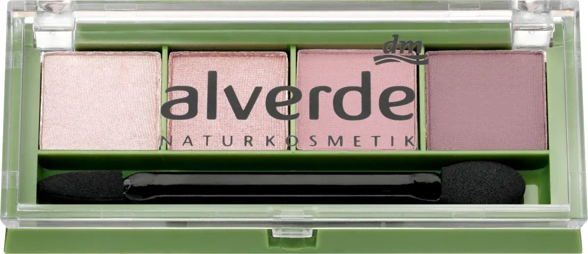 alverde  Quattro senka za oči - 50 Rose Garden, 4 g