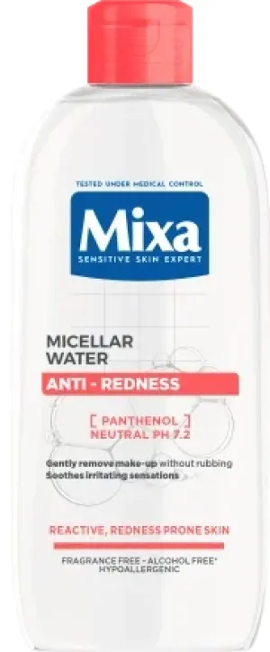 Mixa ANTI-REDNESS micelarna voda za reaktivnu kožu sklonu crvenilu, 400 ml