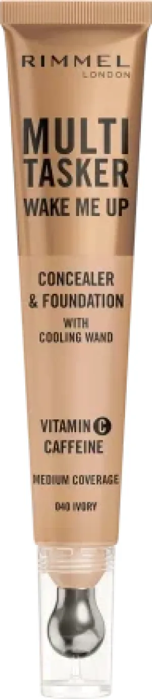 RIMMEL  MULTI TASKER WAKE ME UP korektor i puder - 040 IVORY, 20 ml
