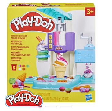 PLAY-DOH RAINBOW SWIRL ICE CREAM PLAYSET