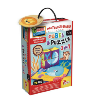 LISCIANI MONTESSORI EDUKATIVNA KUTIJA CUBES AND PUZZLE