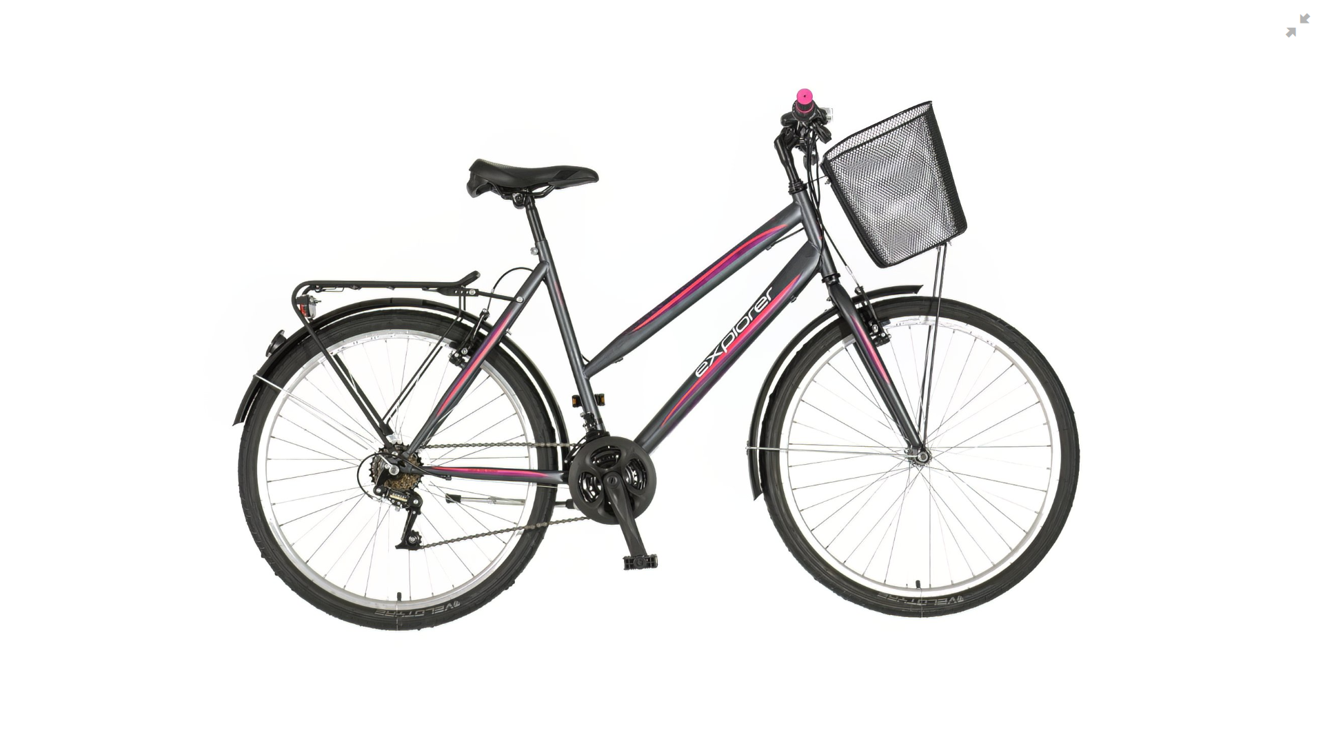 Explorer elite lady city bicikla sivo ljubičasta-lad267s