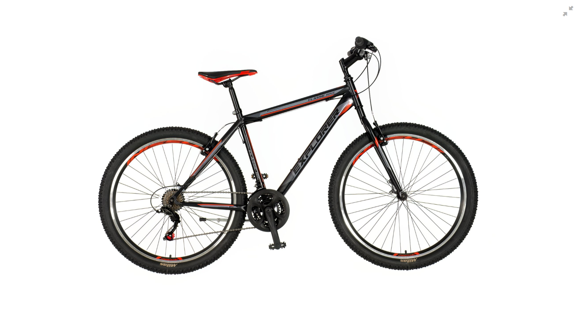 Explorer classic mtb bicikla crno crvena-cla274