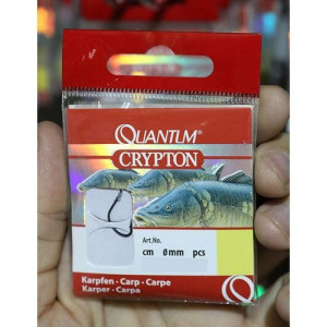 CRYPTON CARP HOOK-TO-NYLON BLACK #2 0.35mm 70cm 10pcs (4744002)