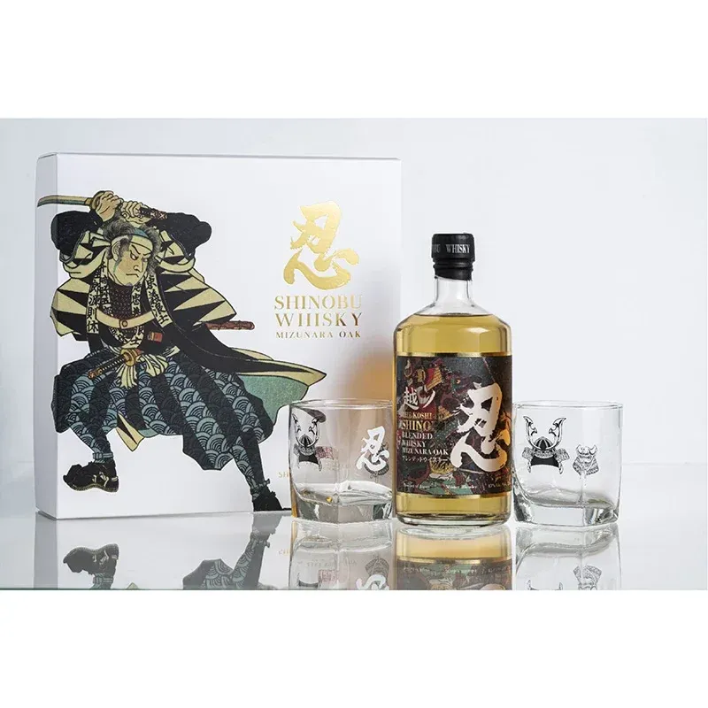 Japanski Viski Shinobu Blended 0.7l 43% + 2 Čaše na poklon