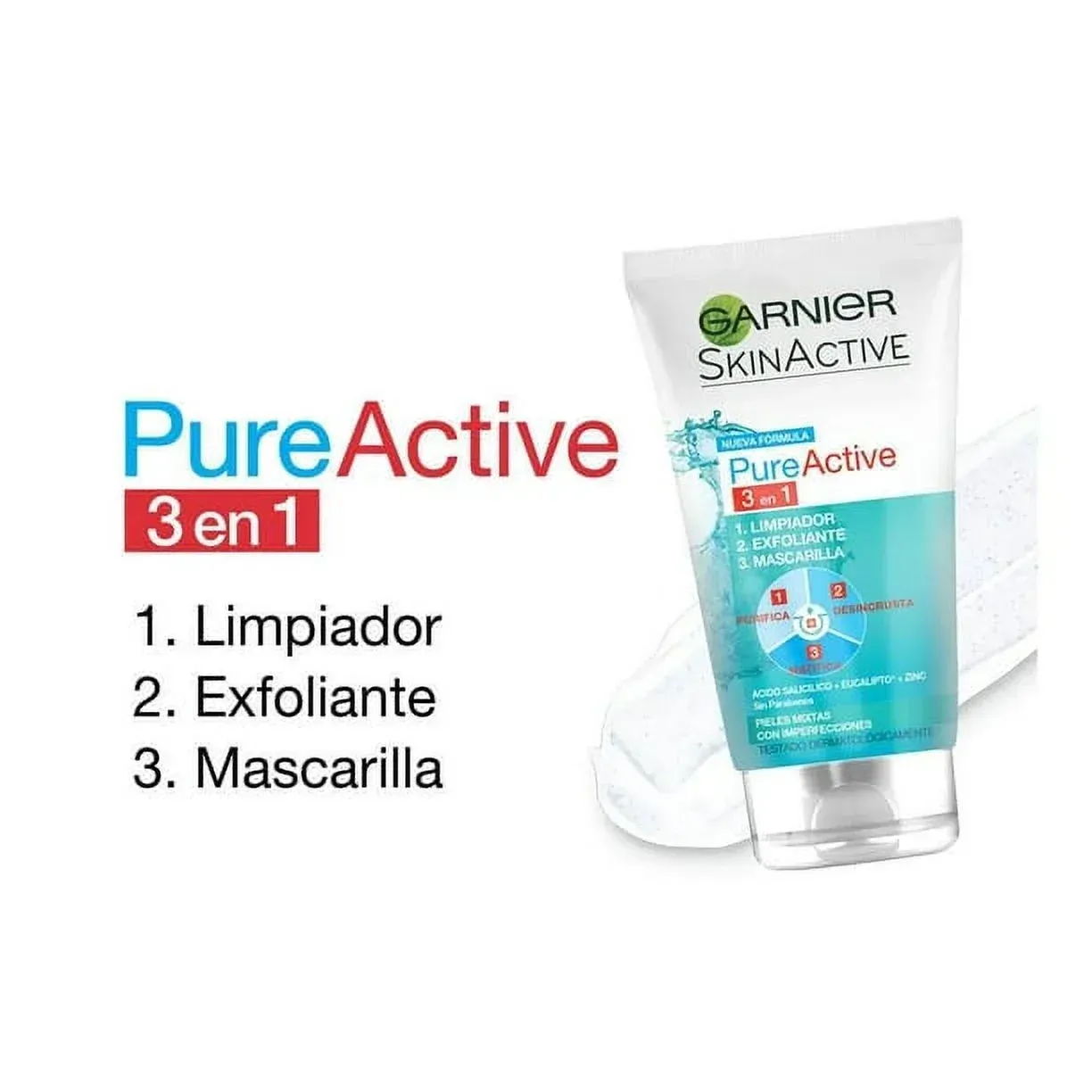 Garnier Skin Naturals Pure Active 3u1 - gel za čišćenje lica, 150 ml