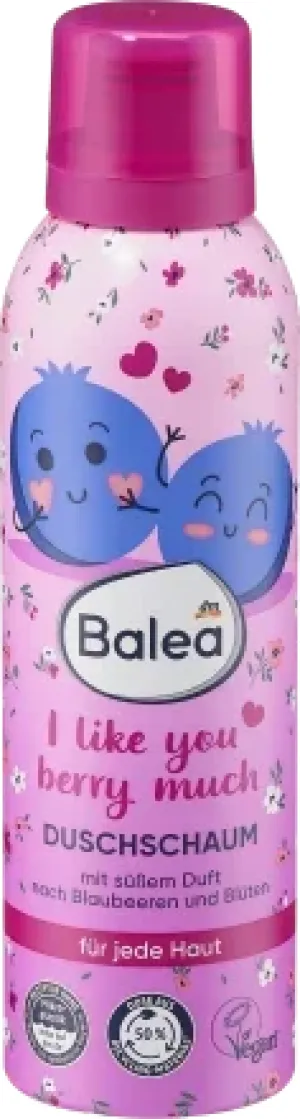 BALEA Pena za tuširanje I like you berry much, 200 ml