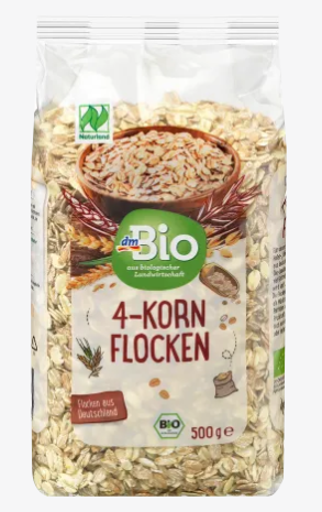dmBio pahuljice od 4 vrste žitarica, 500 g