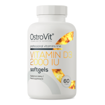 OstroVit Vitamin D3, 2000IU softgels, 60 kapsula