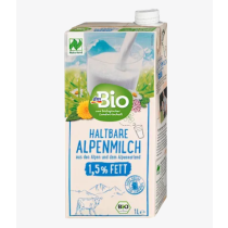 dmBio alpsko organsko mleko - 1,5% mlečne masti, 1 l
