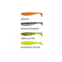 SILIKON MATE MINI SLIM 50MM 6PCS MINNOW RAINBOW