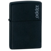 Zippo Black Matte Zippo Logo