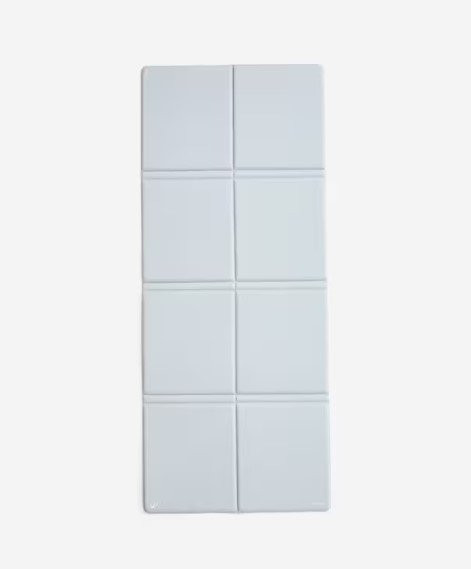 Siva sklopiva prostirka za pilates (150 cm x 62 cm x 10 mm)