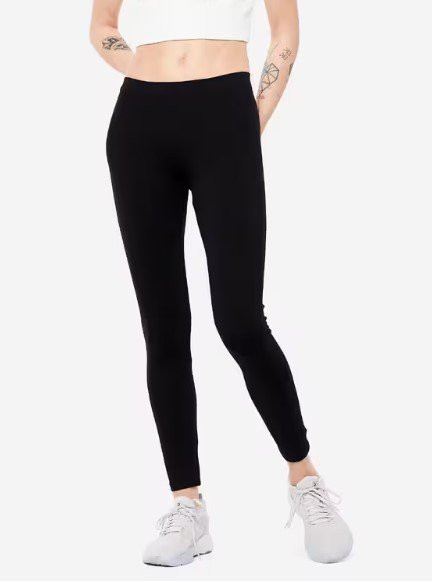 Crne ženske slim-fit helanke za fitnes