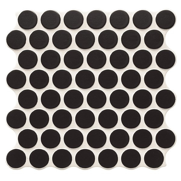Podne Pločice Circle 30,9 x 30,9 Black
