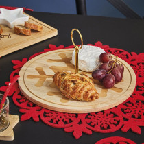 Daska za serviranje Natale Relish fi 25cm bambus Tognana