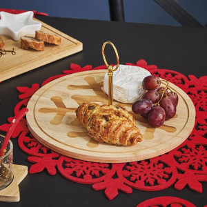 Daska za serviranje Natale Relish fi 25cm bambus Tognana