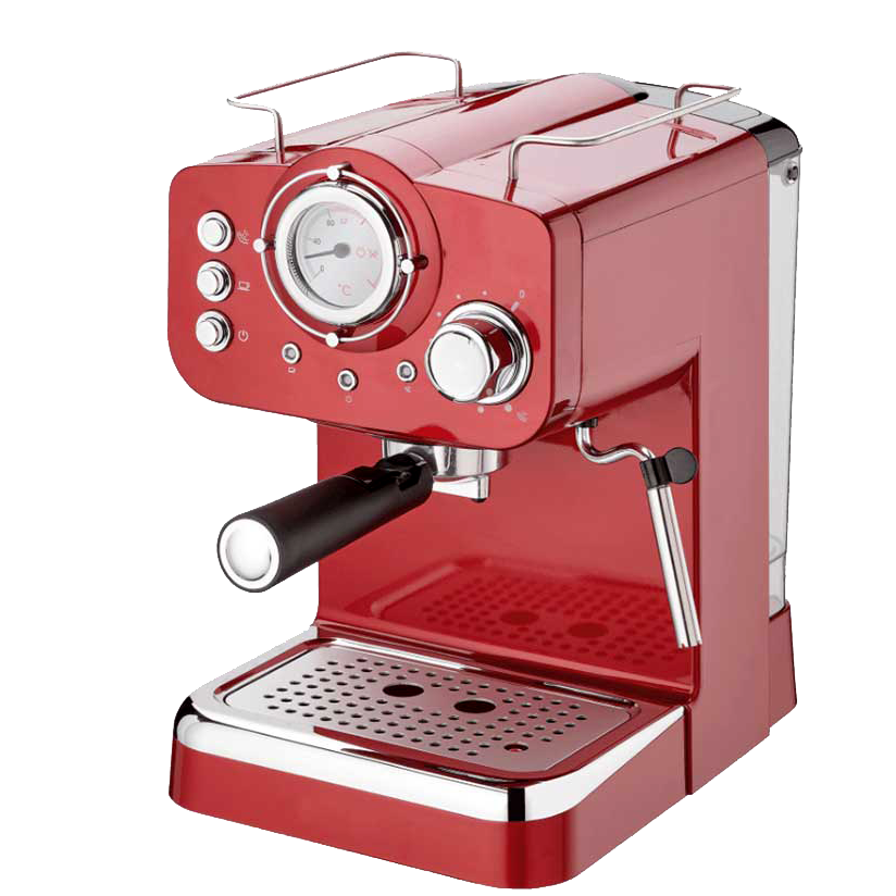 Aparat za espresso kafu-retro dizajn crveni