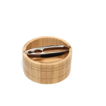 Činija za orahe od bambusa sa kleštima fi 17x8cm Kesper