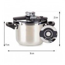 Lonac za kuvanje pod pritiskom Pour&Cook 6L