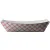 Specialty Quality Packaging - #300, 3 lb Rectangle Red Plaid Food Tray, Pack of 250 - 8703