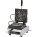 KRAMPOUZ - 120 V, 7.3" Single Round Waffle Maker, 90° Opening - WECCCCAS