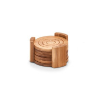 Set podmetača za čaše fi 11x7cm na stalku bambus 7/1 Zeller