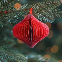 Red Paper Christmas Ornament