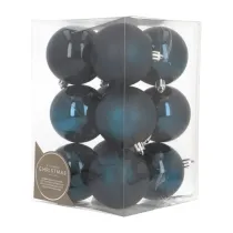 12 dark Christmas baubles