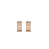 Perlée Diamond Hoop Earrings