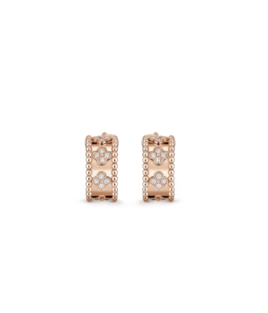 Perlée Diamond Hoop Earrings