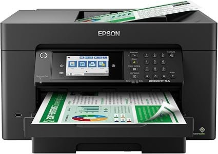 Epson Workforce Pro WF-7820 Wireless All-in-One Wide-Format Printer with Auto 2-Sided Print 13" x 19"